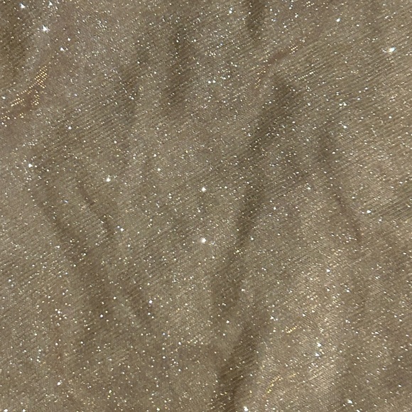 Gold ruched body on skirt with silver Glitter Skirt - Picture 2 of 4